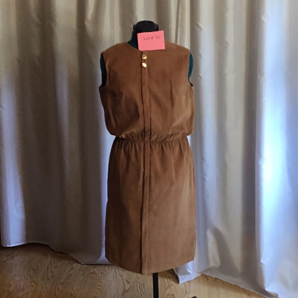 Handmade dress in tan corduroy from probably the 1960’s